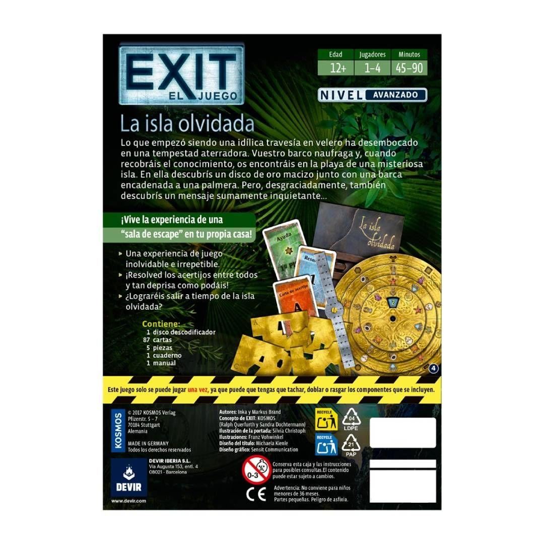 Juego de Mesa Exit La isla olvidada-2