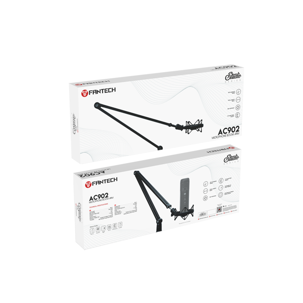 Brazo para Microfono Profesional Fantech AC902s Negro-5