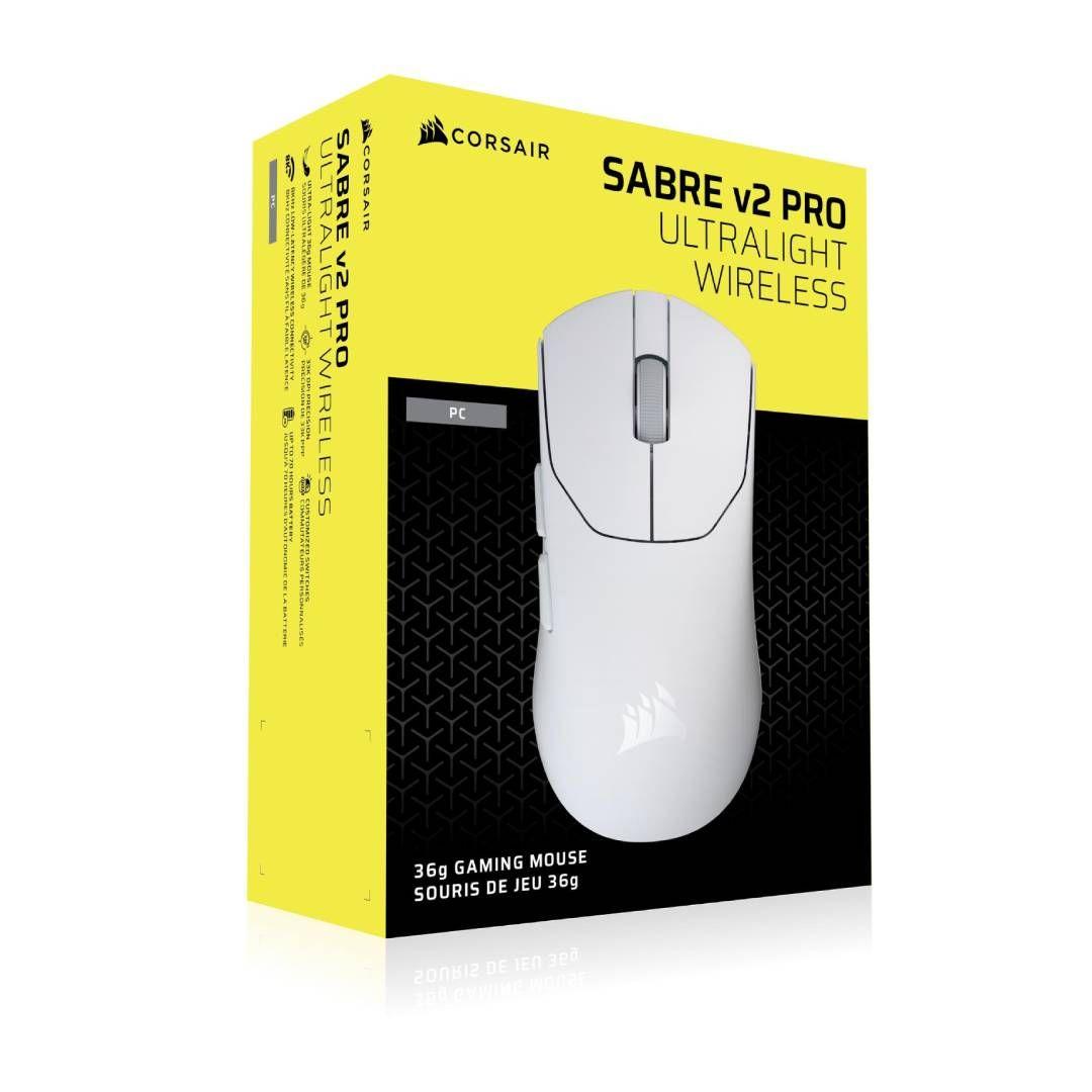 Mouse Gamer Corsair Sabre v2 Pro Ultralight Wireless Blanco-3