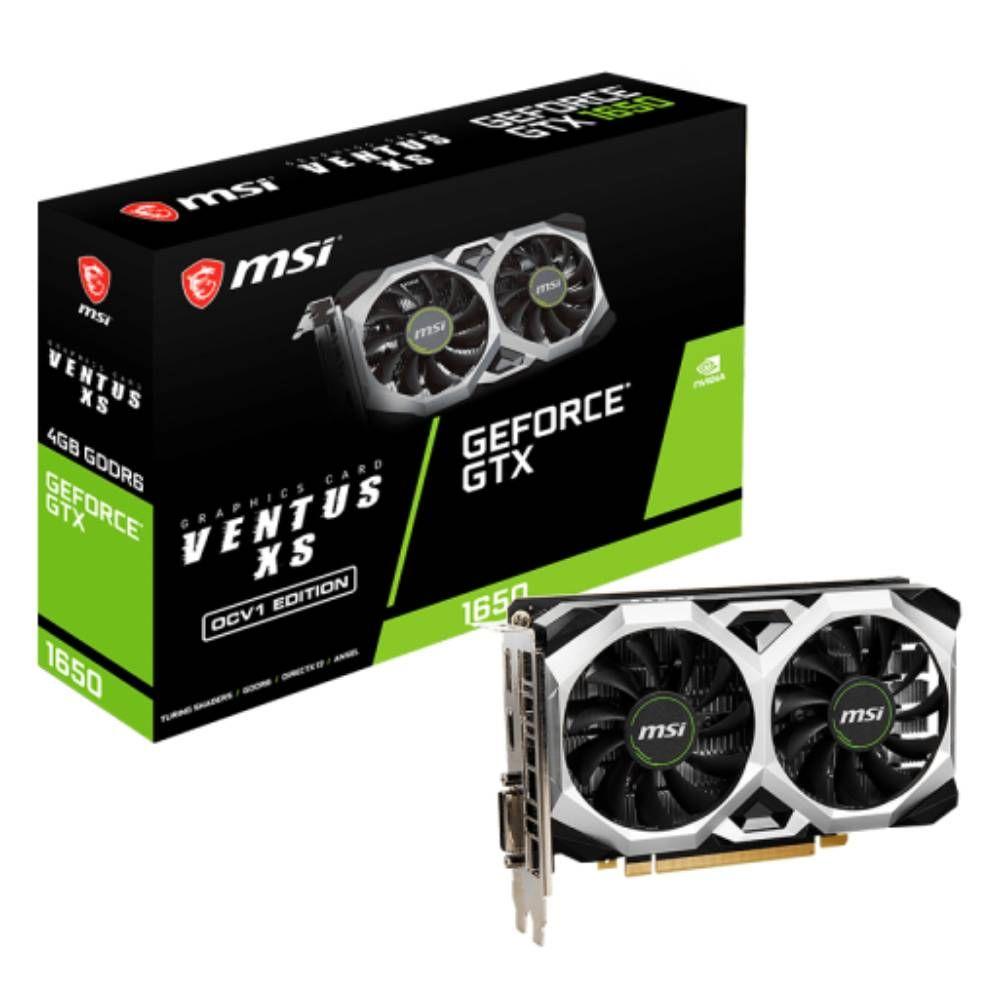 Tarjeta de Video MSI GTX 1650 D6 VENTUS XS OCV1 4GB GDDR6-0