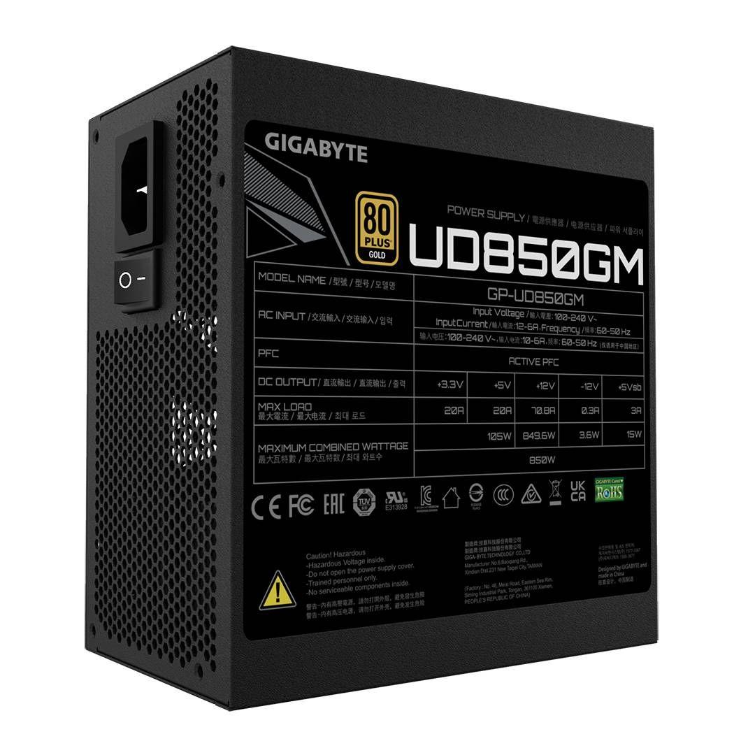 Fuente de Poder Gigabyte GP-UD850GM 850W 80PLUS Gold Modular-5