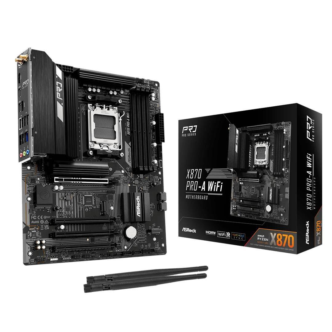 Placa Madre ASRock X870 PRO-A WIFI, ATX, AM5-0