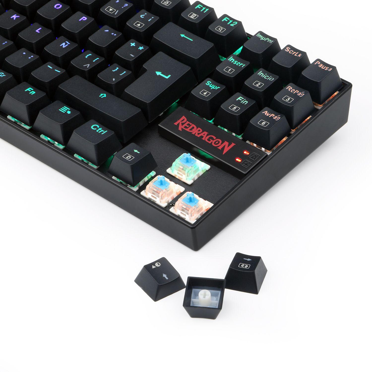 Pack Redragon Teclado Kumara RGB Negro + Audifono Icon-3