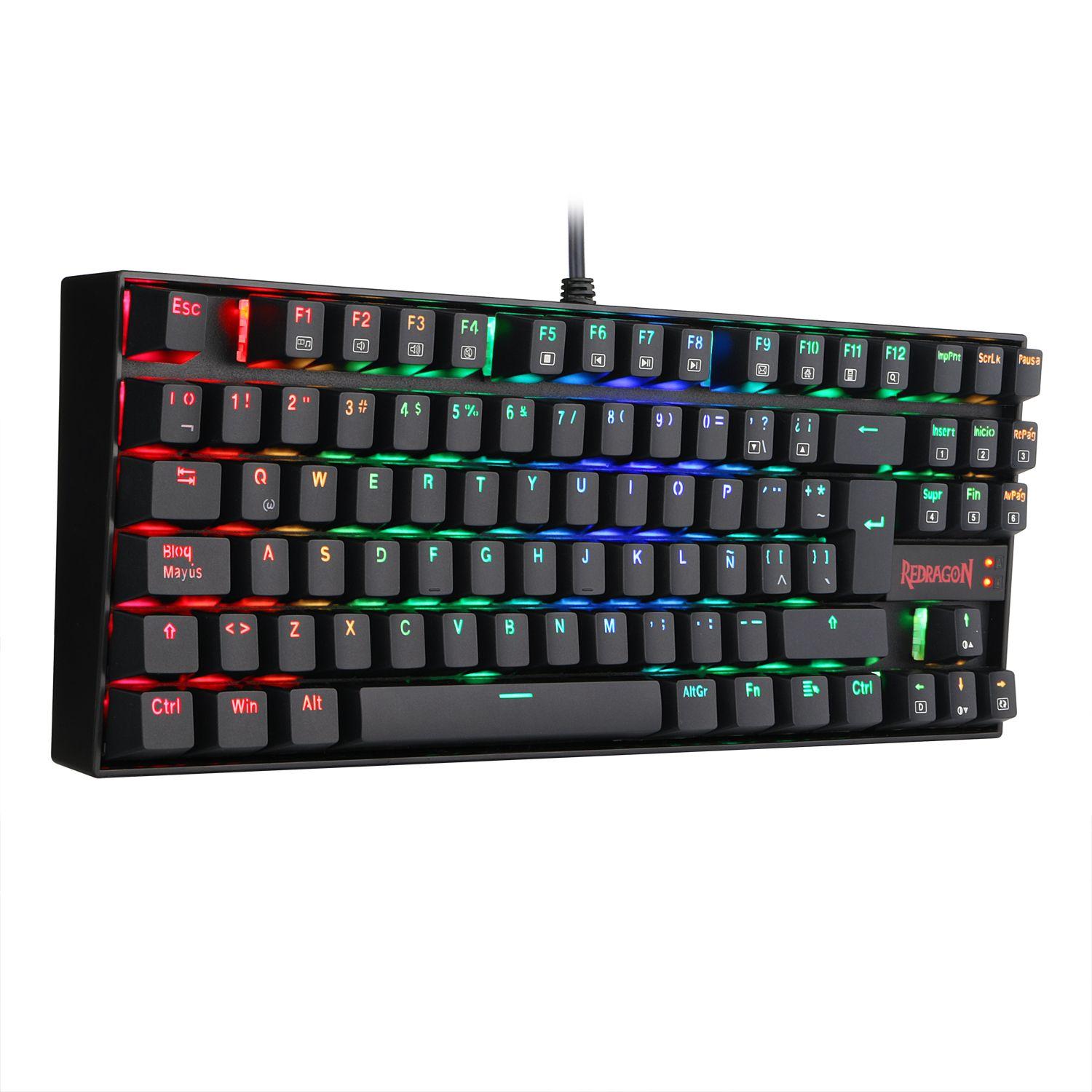 Pack Redragon Teclado Kumara RGB Negro + Audifono Icon-4