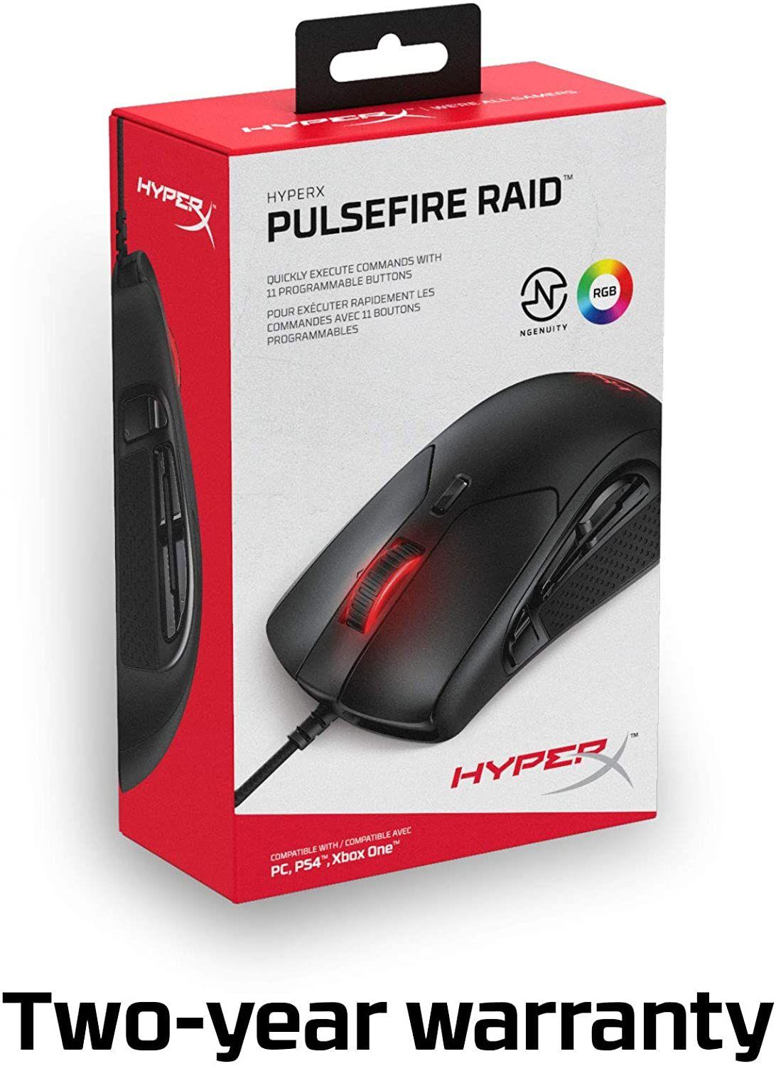 Mouse Gamer HyperX Pulsefire Raid RGB USB-5