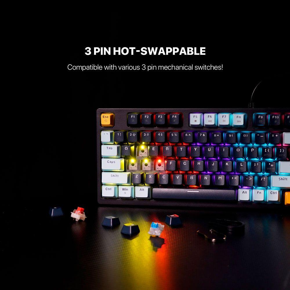 Teclado Fantech MK875V2 ATOM81 Mizu Edition Navy Switch Red-4