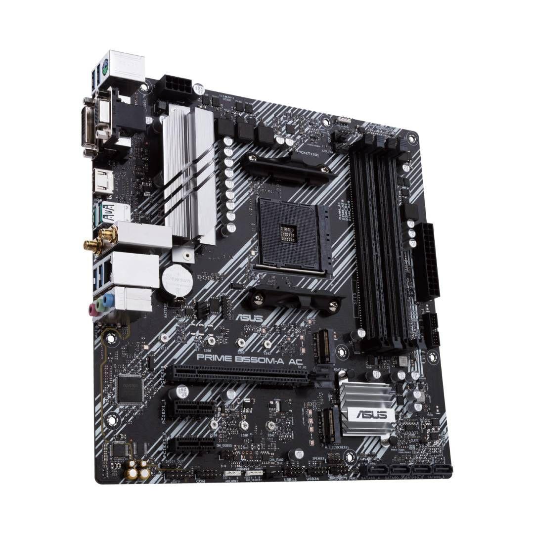 Placa Madre ASUS PRIME B550-A AC, mATX, AM4, DDR4, PCIE4.0-2