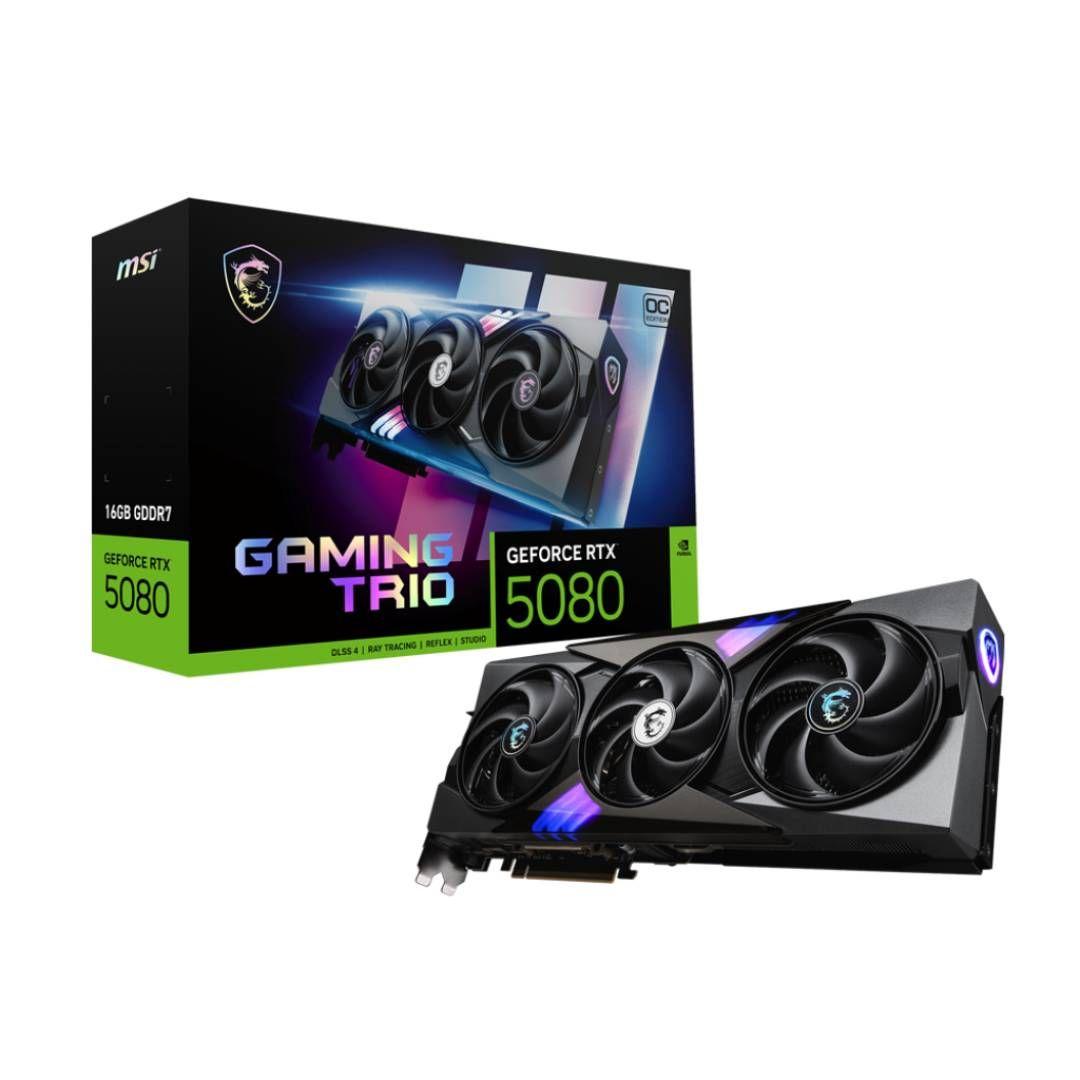 Tarjeta de Video MSI GeForce RTX 5080 16G GAMING TRIO OC-0