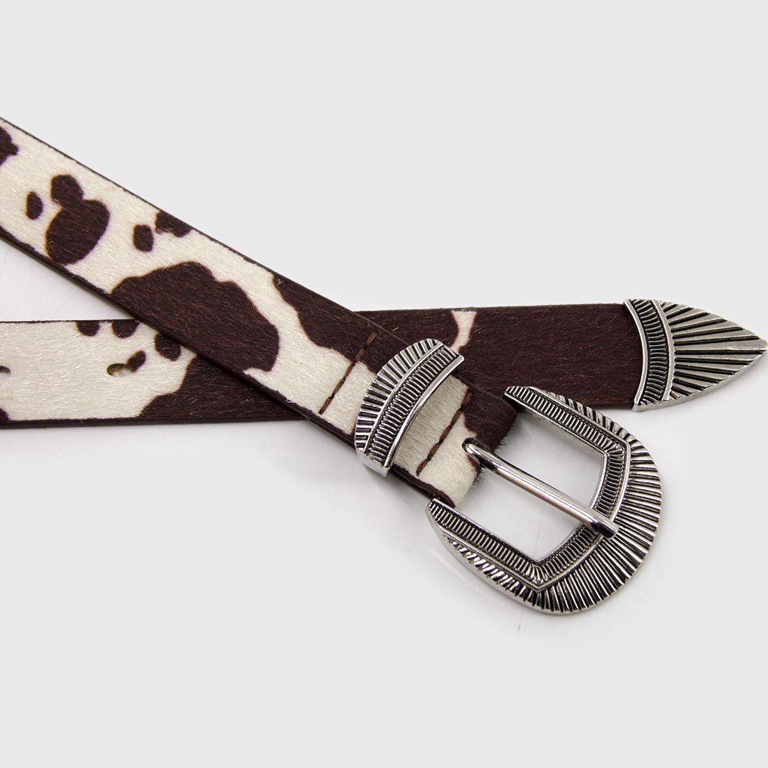 Cinturon de mujer Animal Print Hebilla Vintage -3