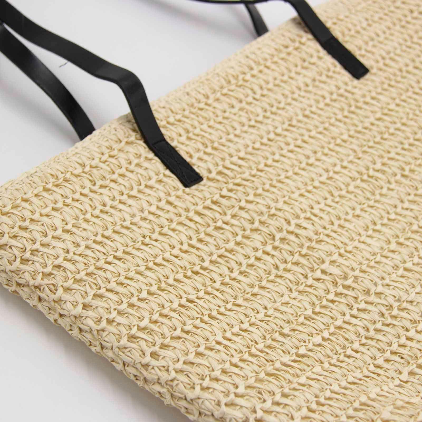 Cartera bolso Rafia tipo Playero moda mujer -1