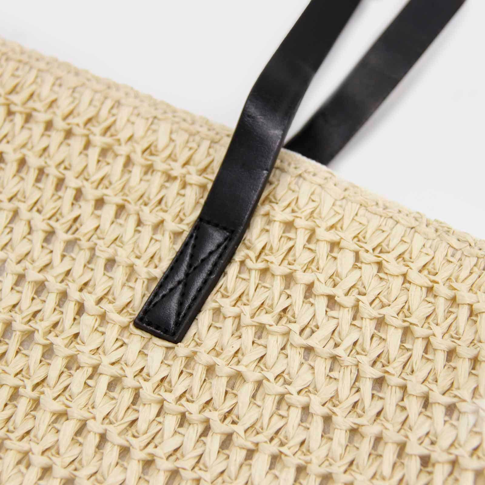 Cartera bolso Rafia tipo Playero moda mujer -2