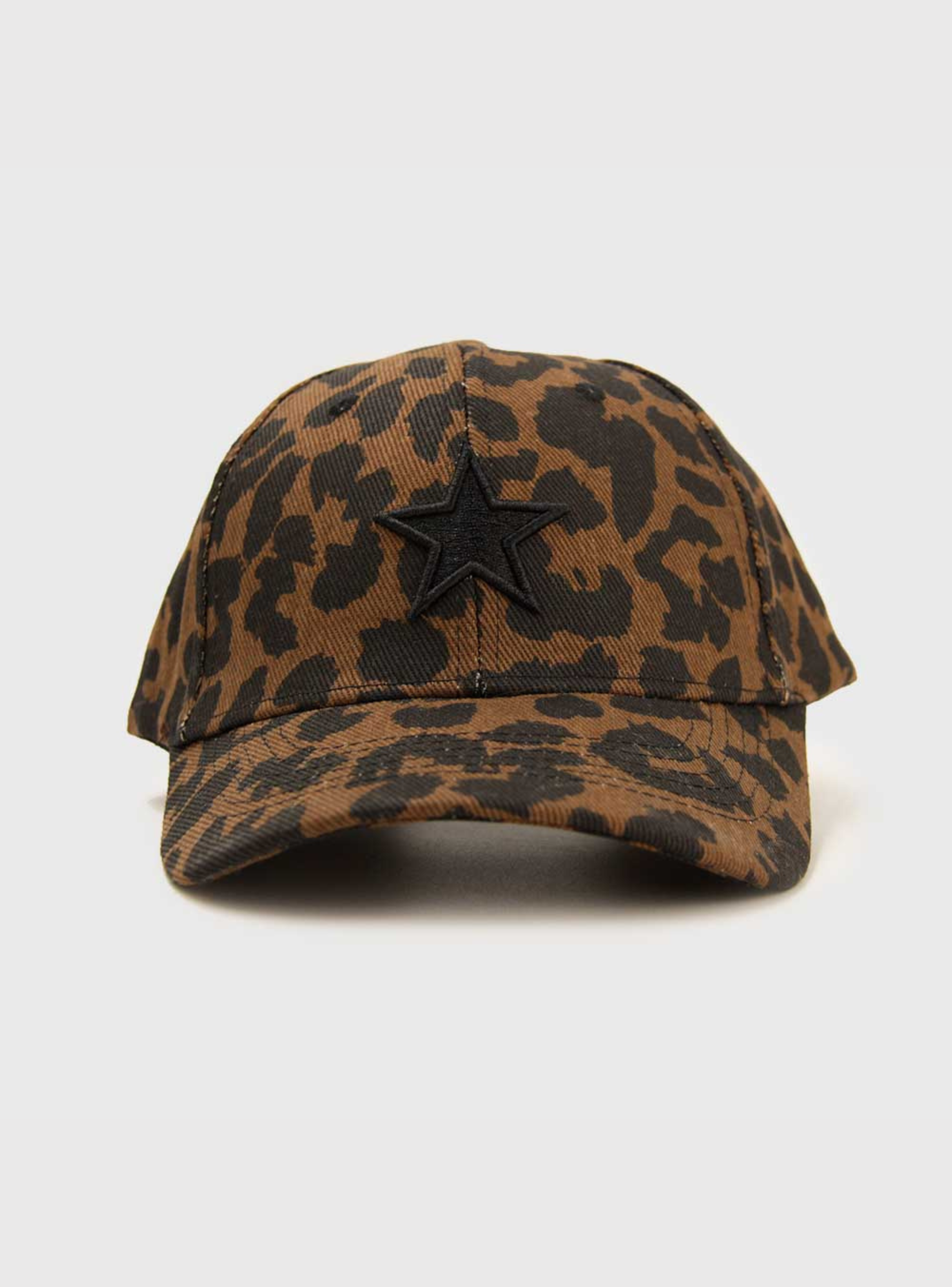 Jockey Gorra estampado Animal print con estrella Bordada -0