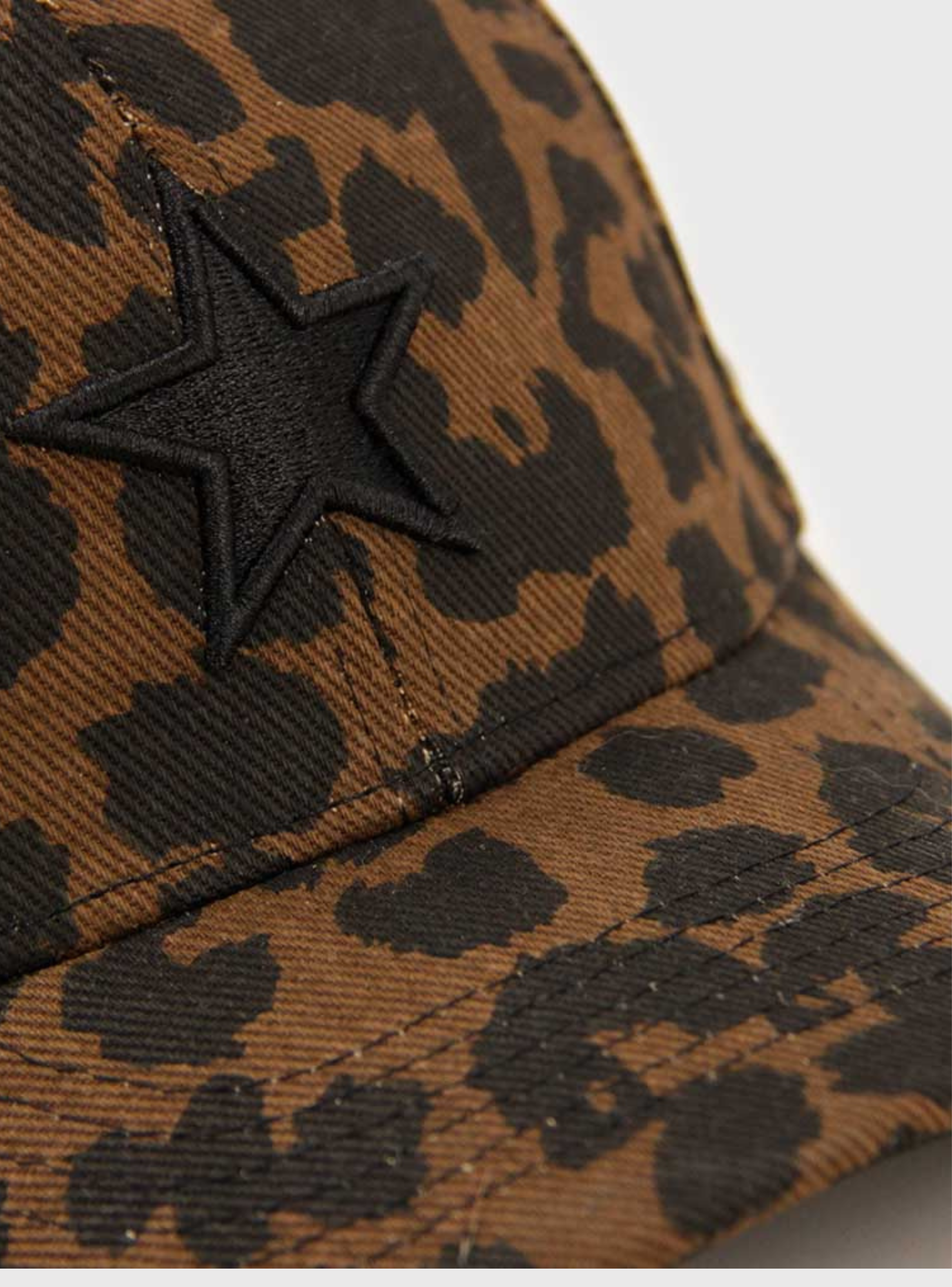 Jockey Gorra estampado Animal print con estrella Bordada -2