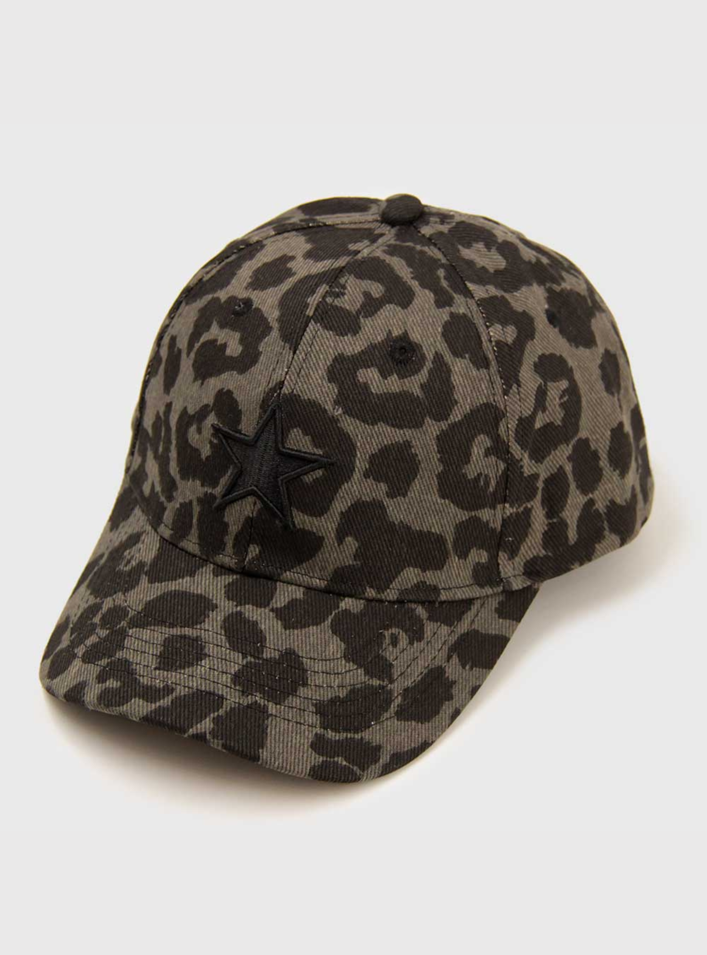 Jockey Gorra estampado Animal print con estrella Bordada -3