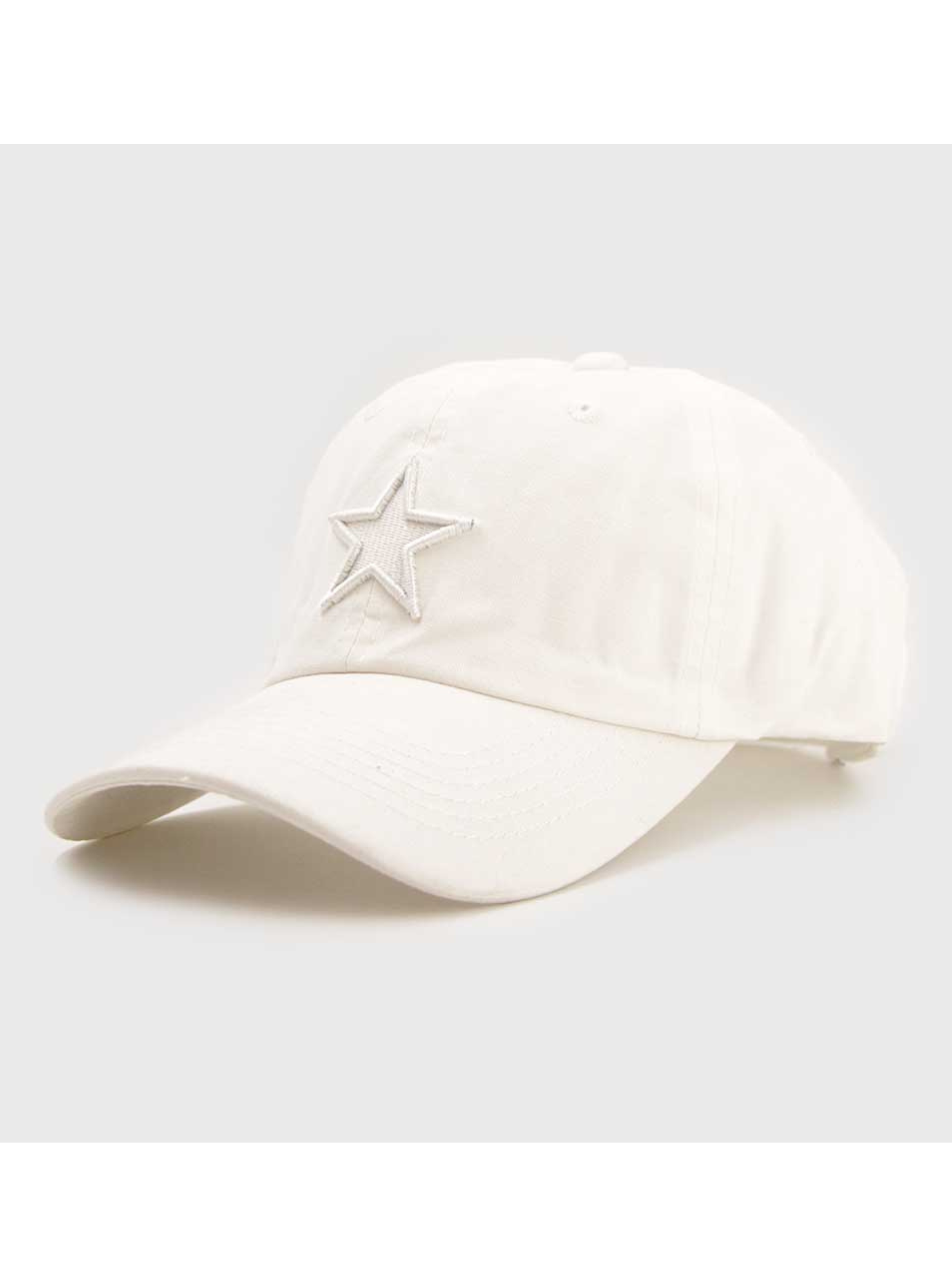 Jockey Gorra washing canvas prelavada con estrella bordada -0