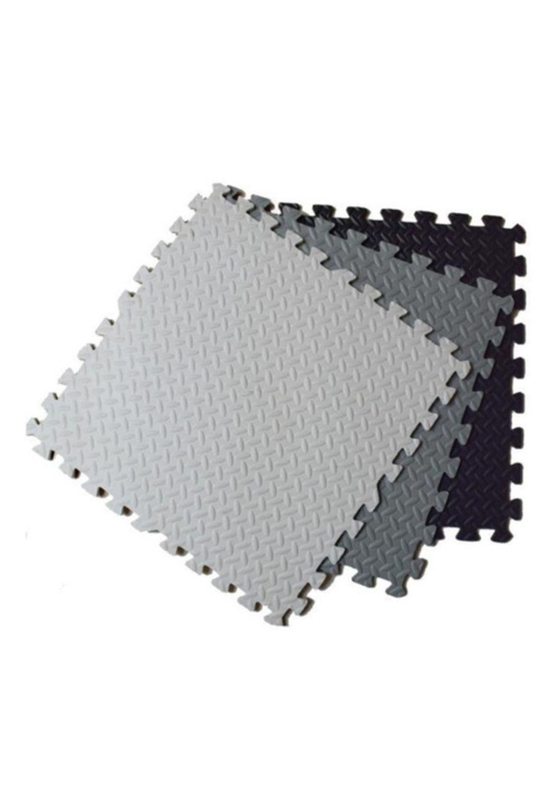 Protector de suelo fitness gris 60x60x2 cm-0