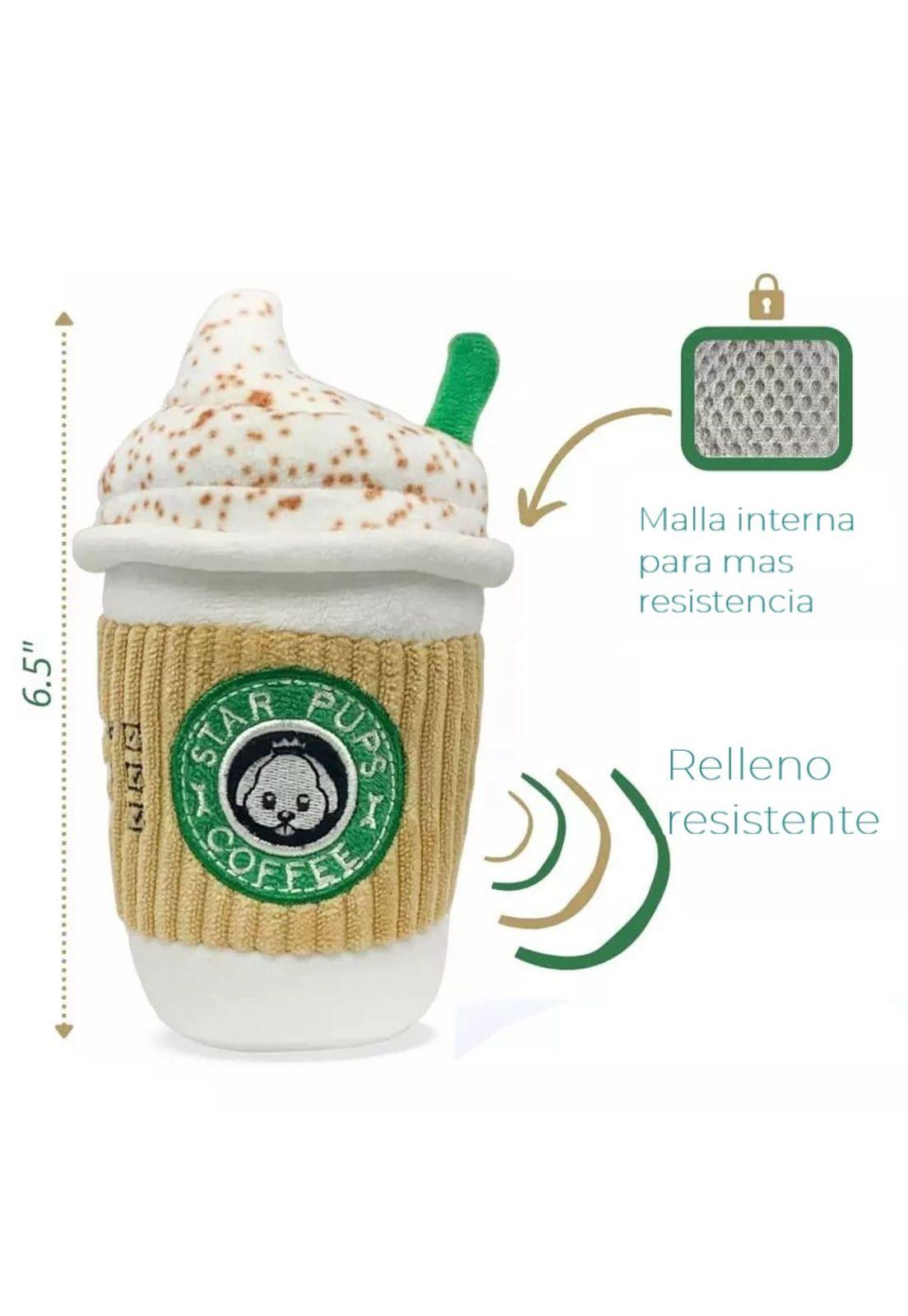 Peluche para perro forma taza de cafe-2