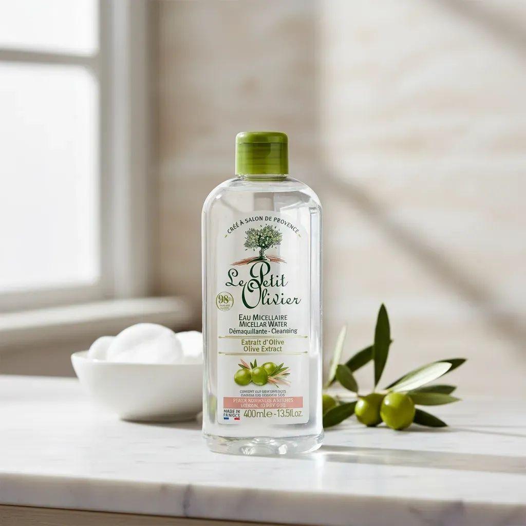 Agua Micelar Oliva 400mL Le Petit Olivier-2