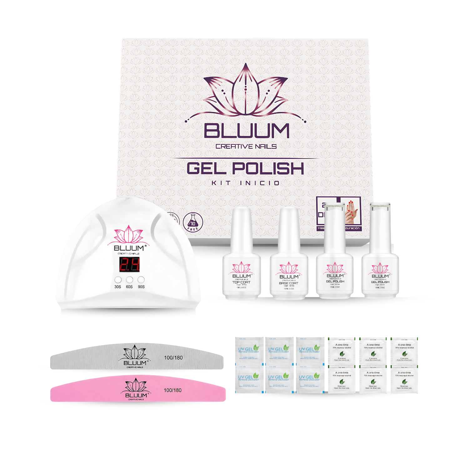 Kit De Esmaltado Permanente Profesional Bluum Creative Nails 06-4