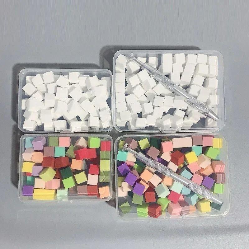 Set Mini Esponjas Degradé Manicure Más Pinza-7