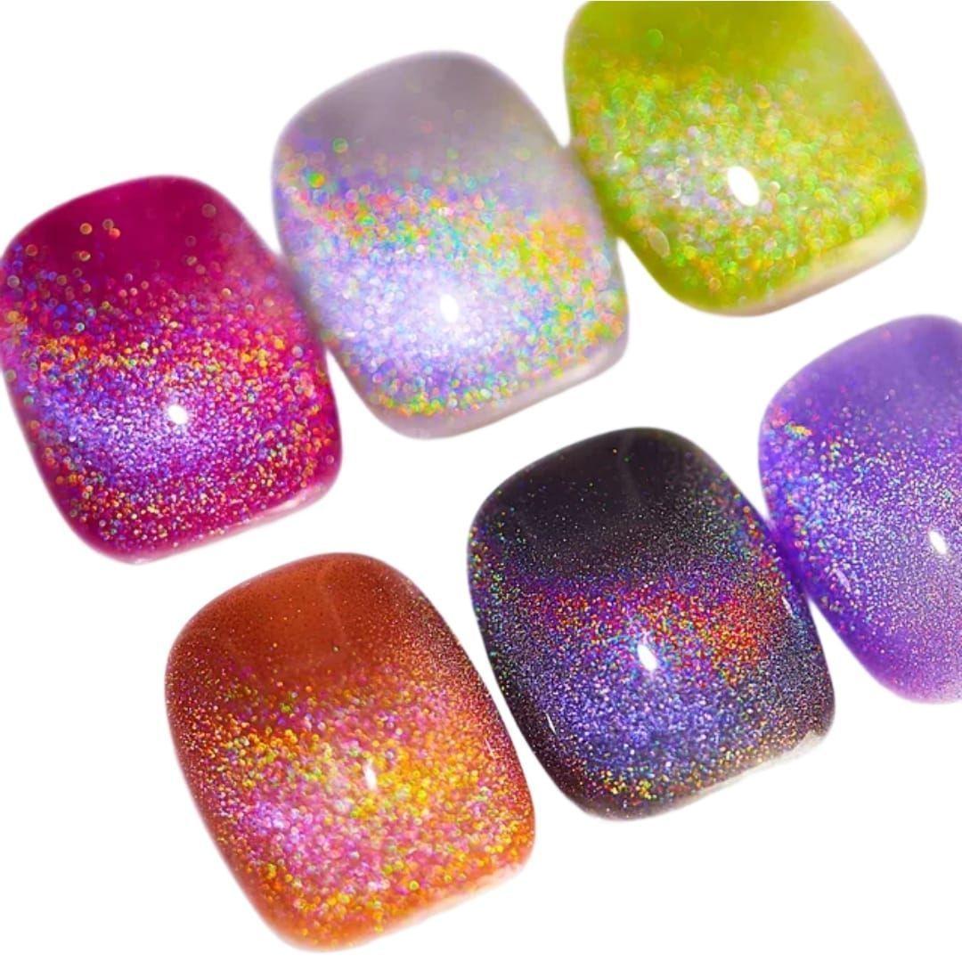 Esmalte Permanente Bluum Cat Eyes Holográfico Magnético 15ml-2