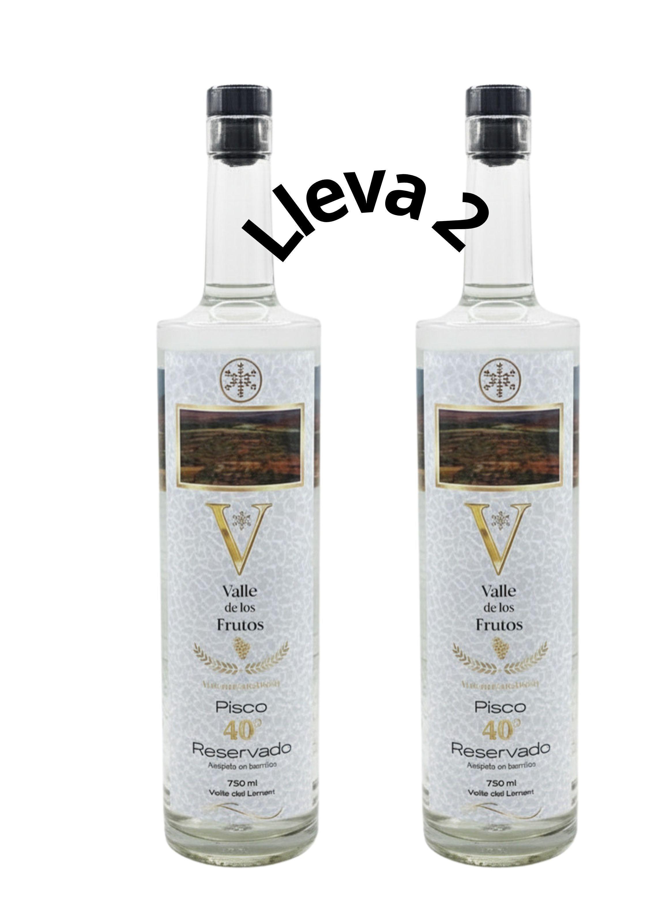 Valle de los Frutos Pisco Reservado 40° Pack Promocional 2 Unidades-2