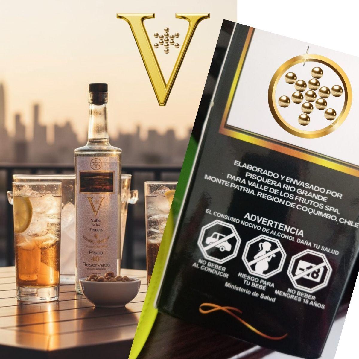 Valle de los Frutos Pisco Reservado 40° Pack Promocional 2 Unidades-3