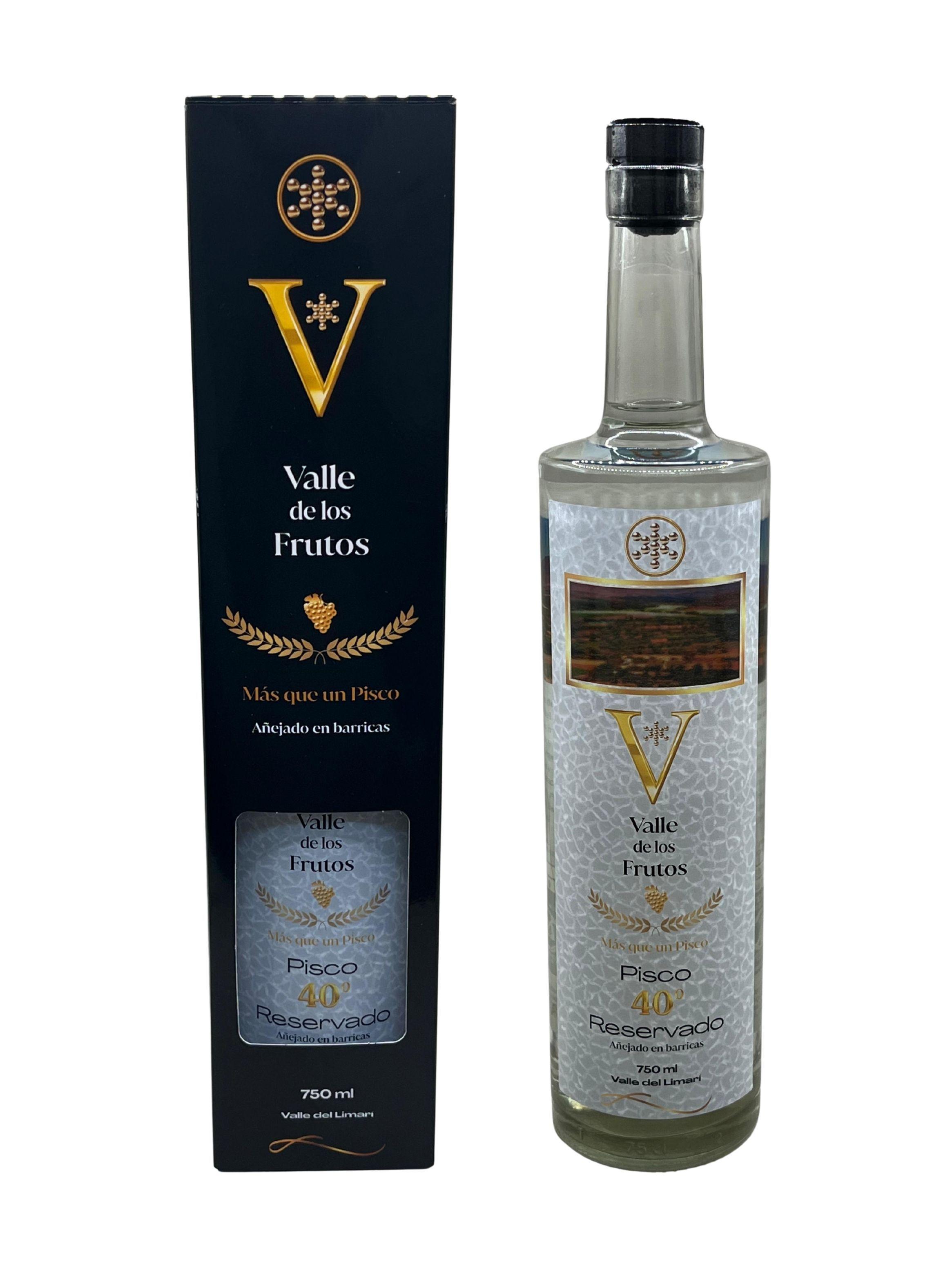 Pisco VALLE de los FRUTOS Pack 6 Unidades 46 40-1