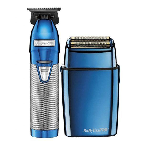 KIT DESVELLADORA Y TRIMMER BABYLISS PRO BLUE FX COLLECTION-0