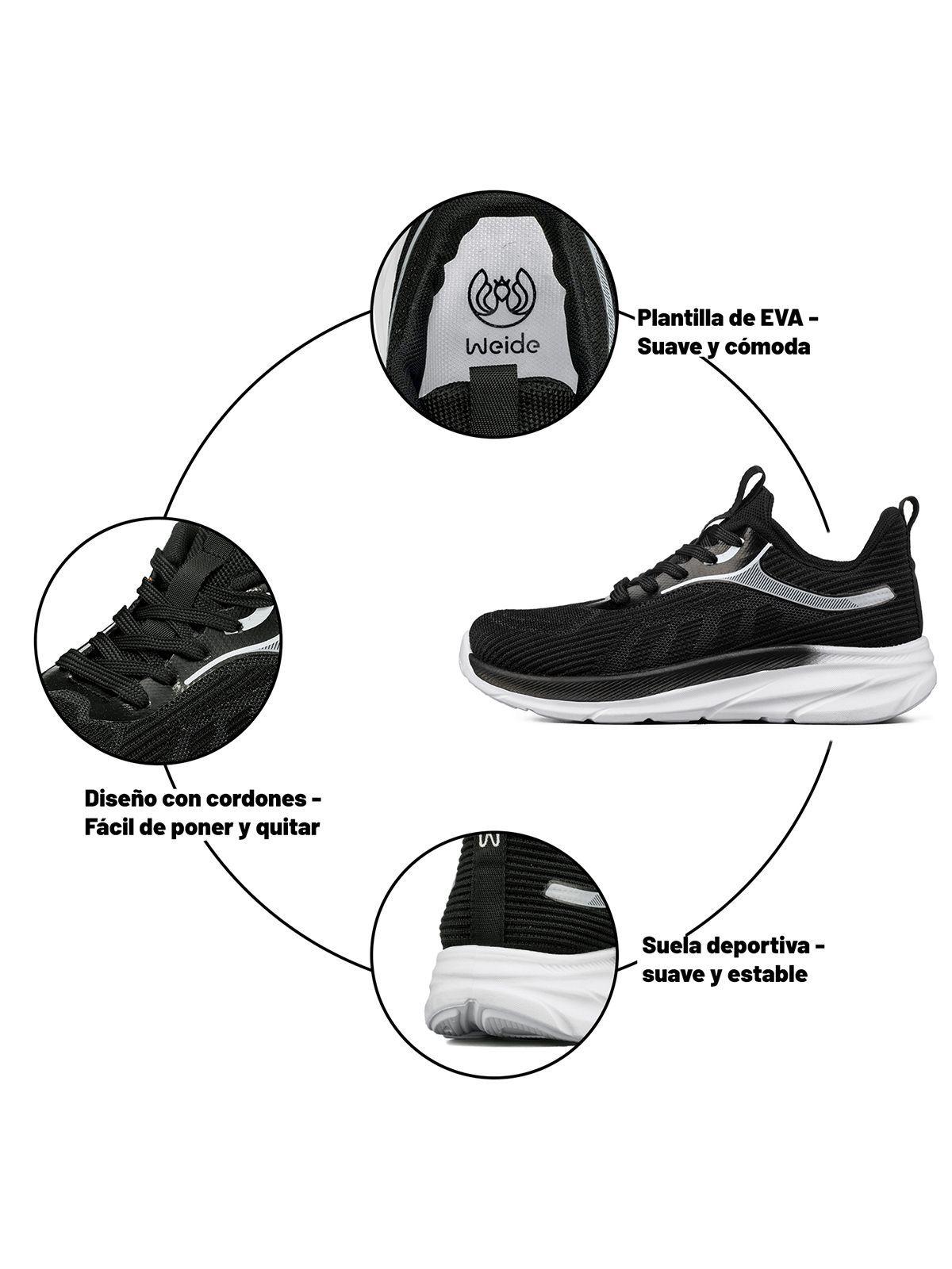 Zapatilla Deportiva Mujer Urbana Con Cordones Weide TFA207-7