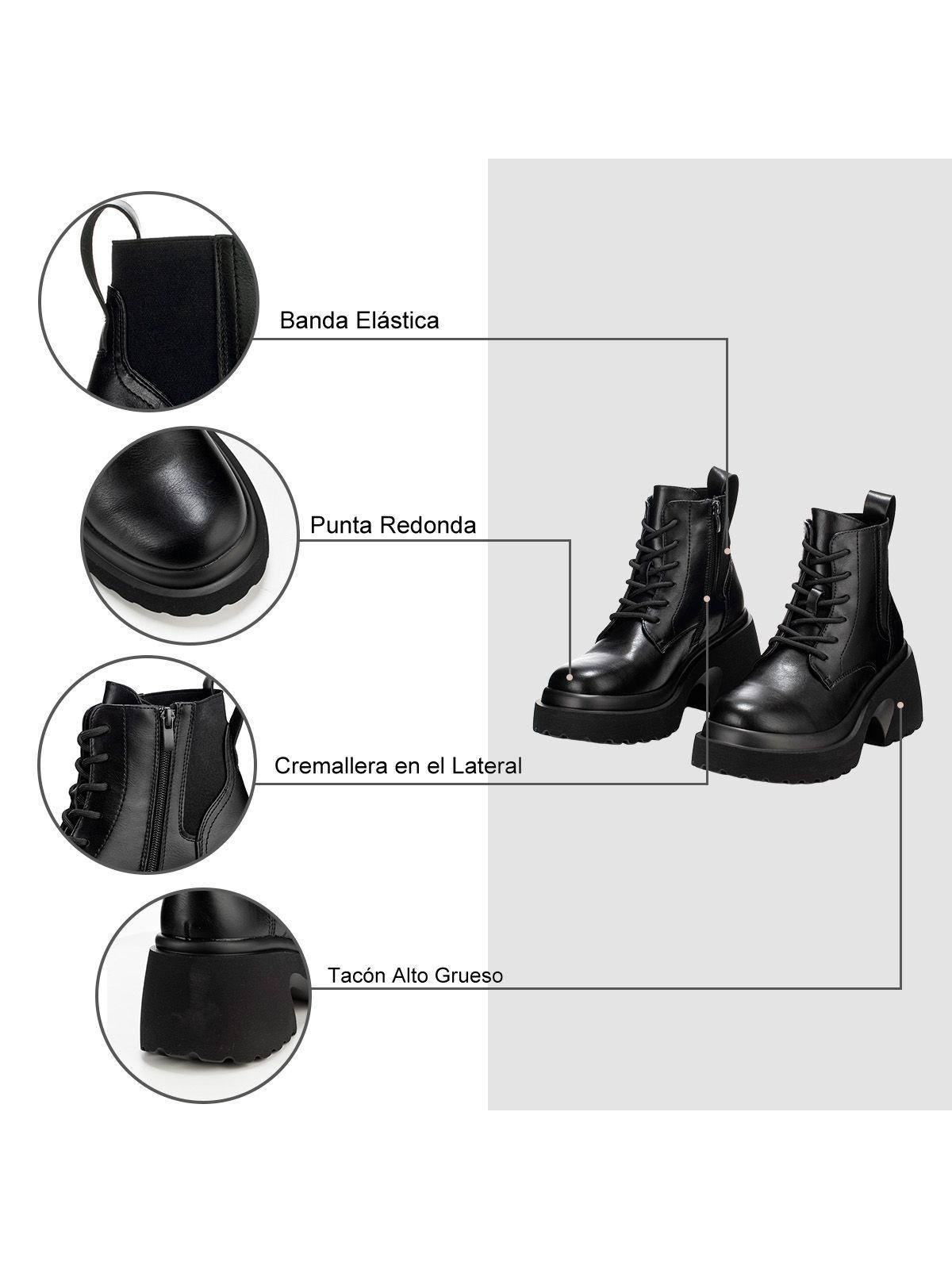 Botin Negro Casual Weide DH67-6