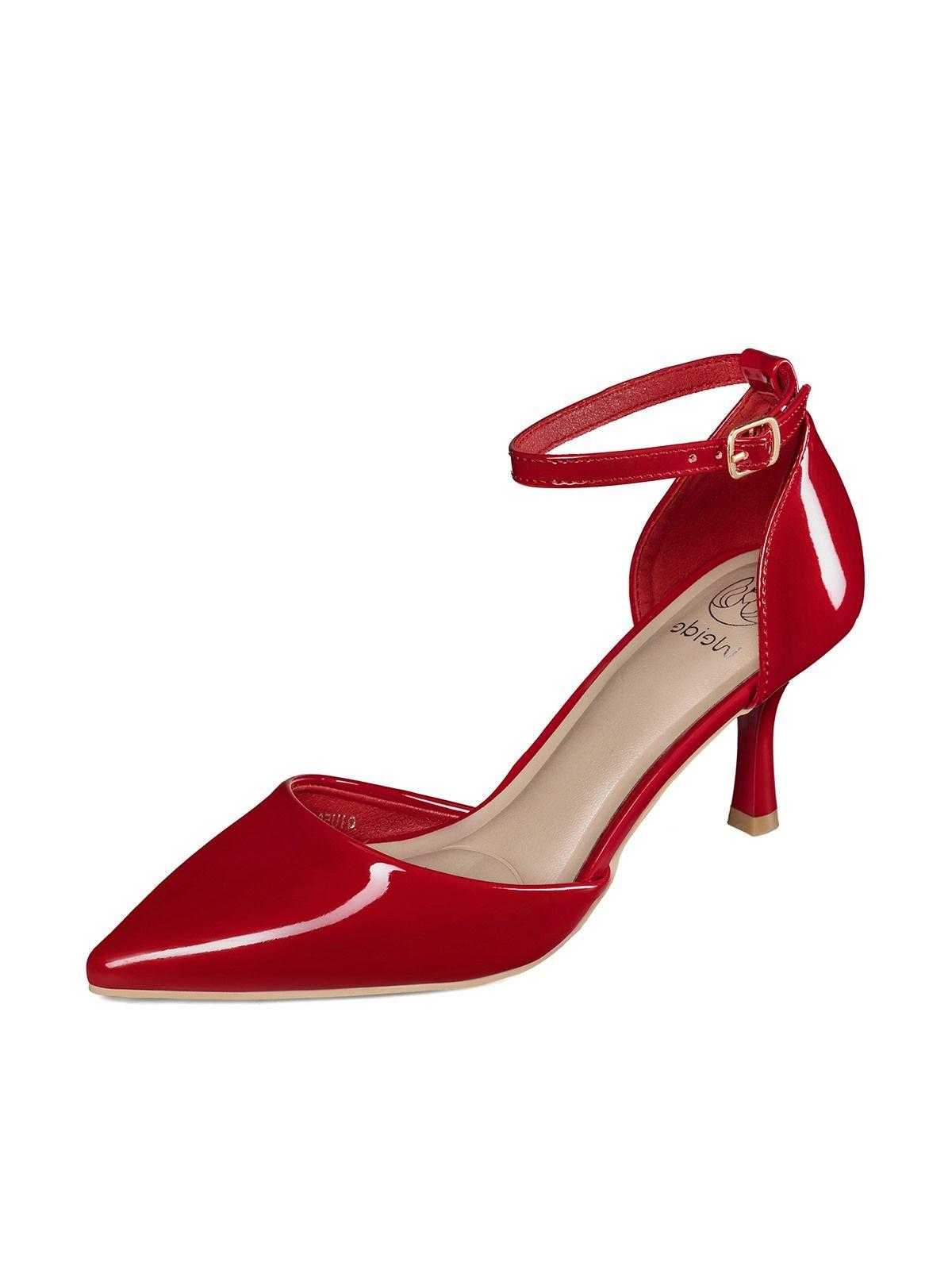 Zapatos Taco PU Acharolado Mujer Aguja Weide QIU506B-0