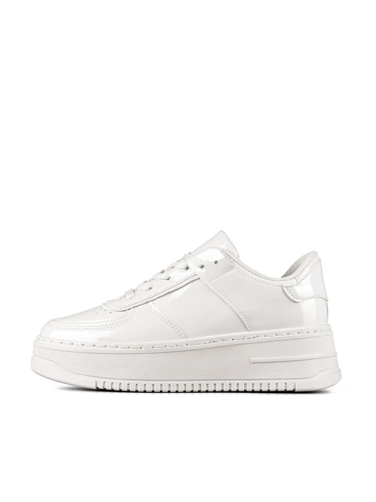 Zapatilla Deportiva Plataforma Charol Mujer Weide LT132-1