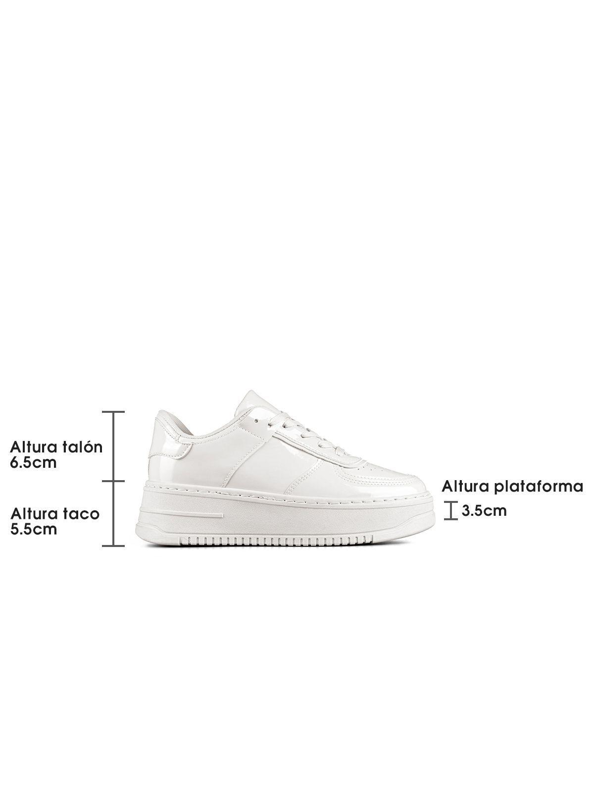 Zapatilla Deportiva Plataforma Charol Mujer Weide LT132-4