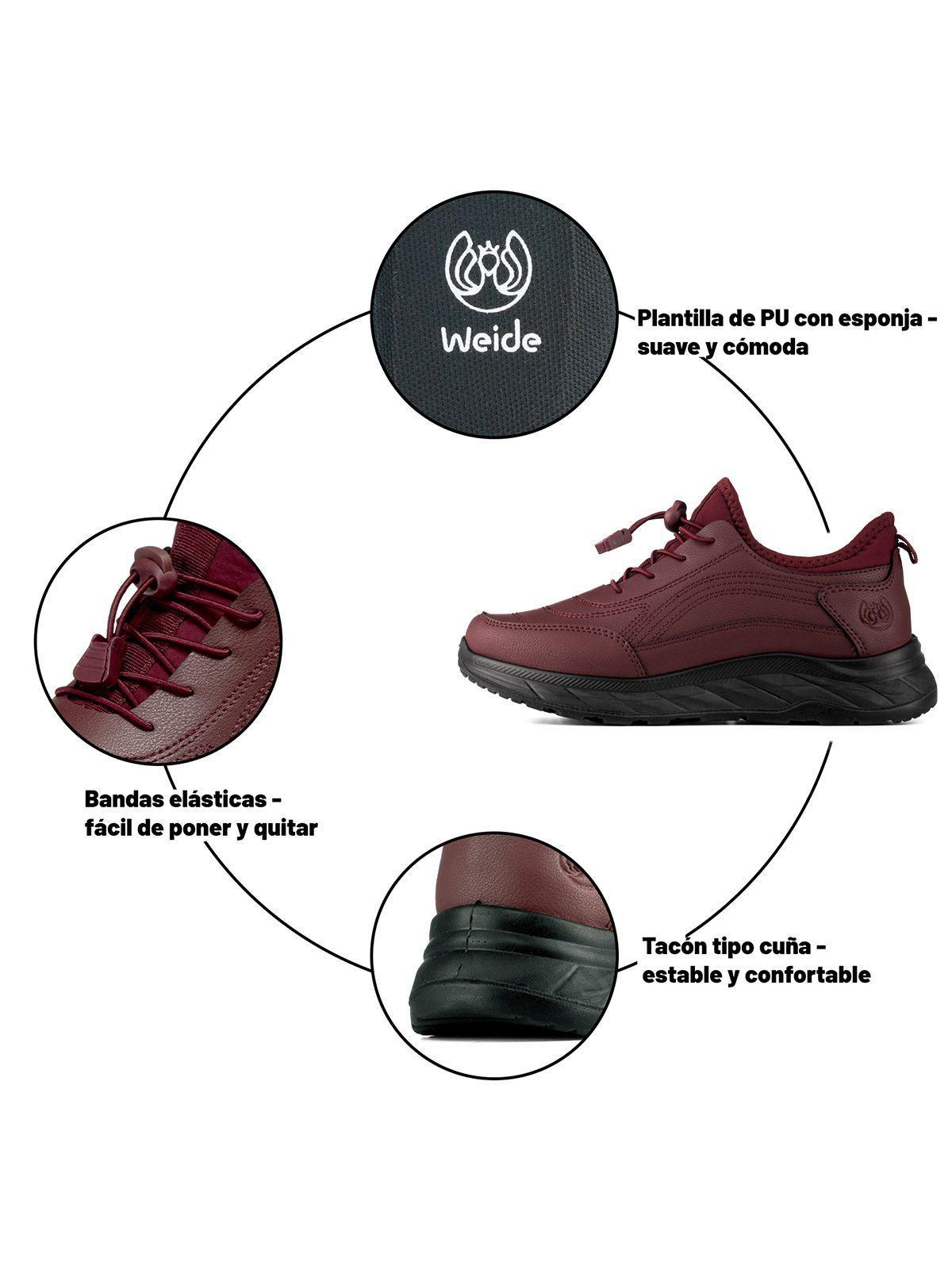 Zapatillas Urbanas Mujer Plataforma PU Weide TFA221-9