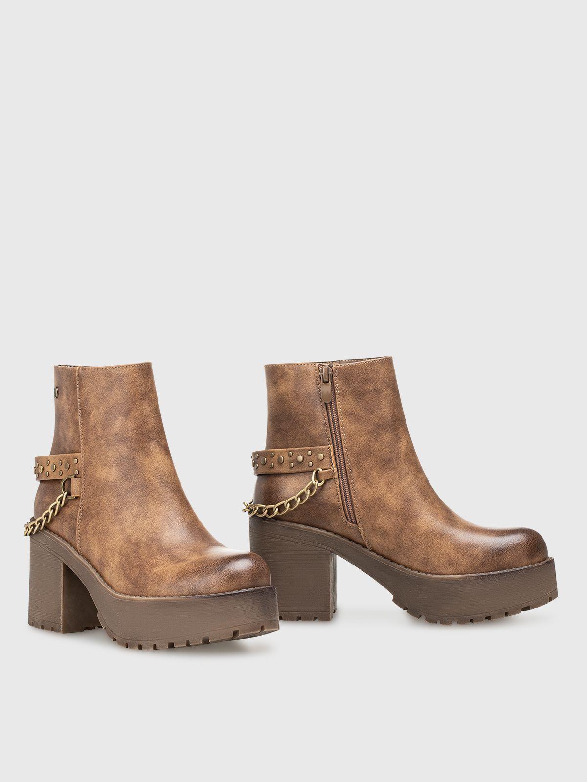 Botin Mujer Cayetana Caqui Weide-4