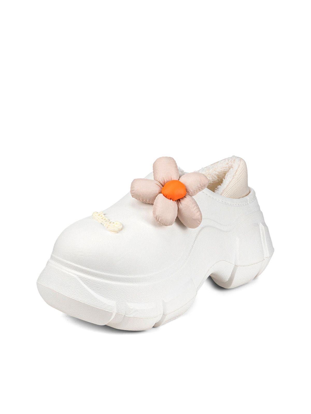 Zueco Blanco Casual Mujer Weide GH120-1