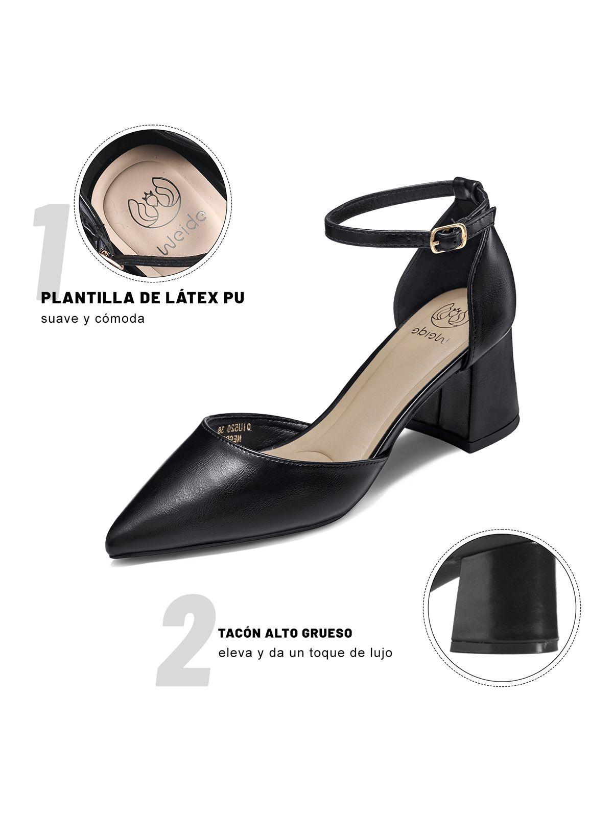 Zapatos Taco PU Mujer Cuadrado Weide QIU520-5