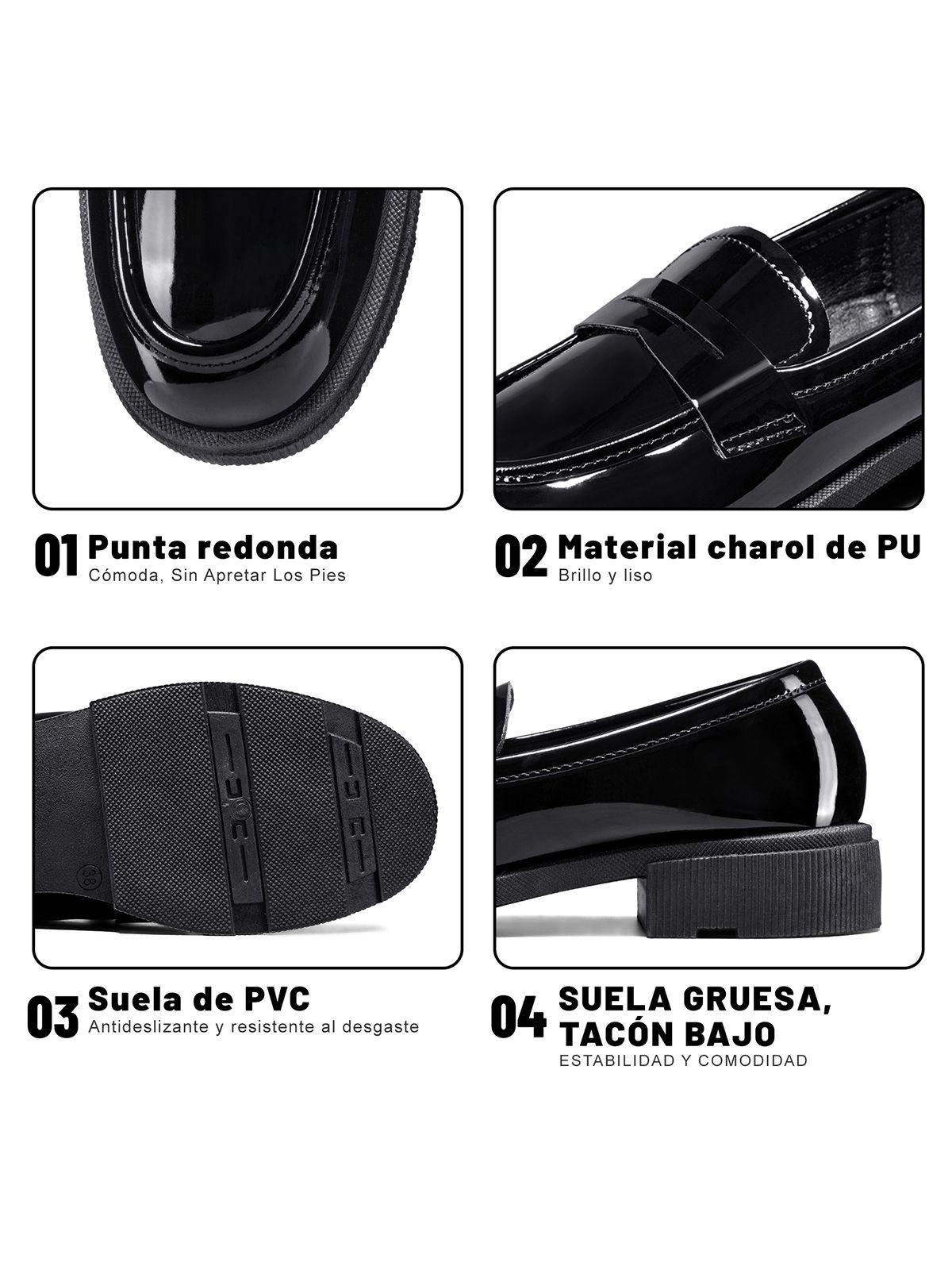Mocasin  Charol Vintage Mujer  Weide QIU370-9