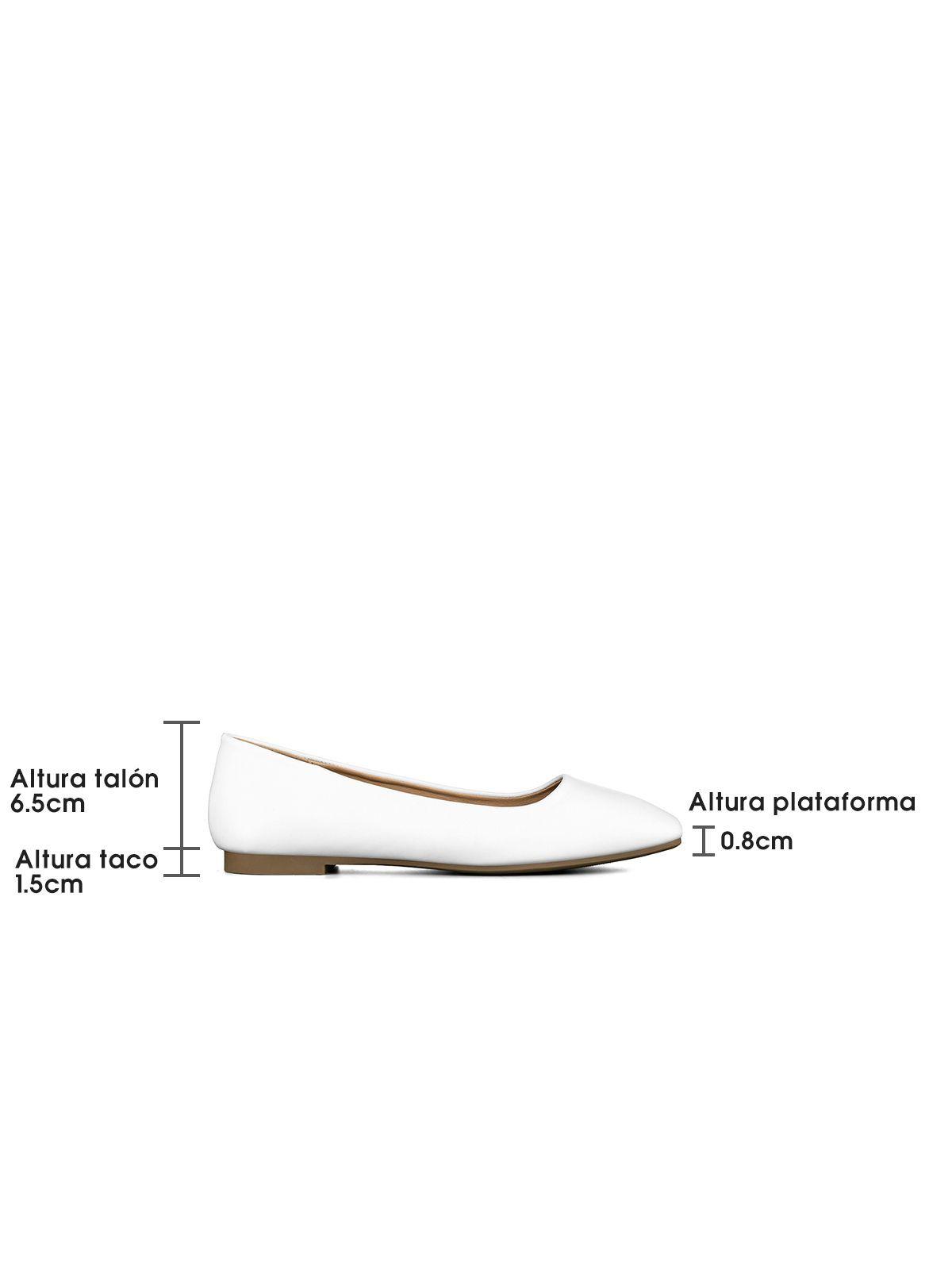 Ballerinas Eco Cuero Blanco Casual Mujer Weide GH81-4