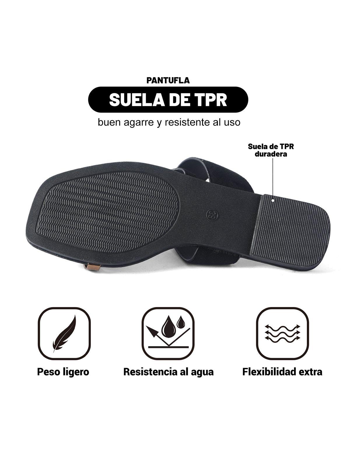 Sandalia tipo Chala PU Textil Mujer Plano Weide HY25-4