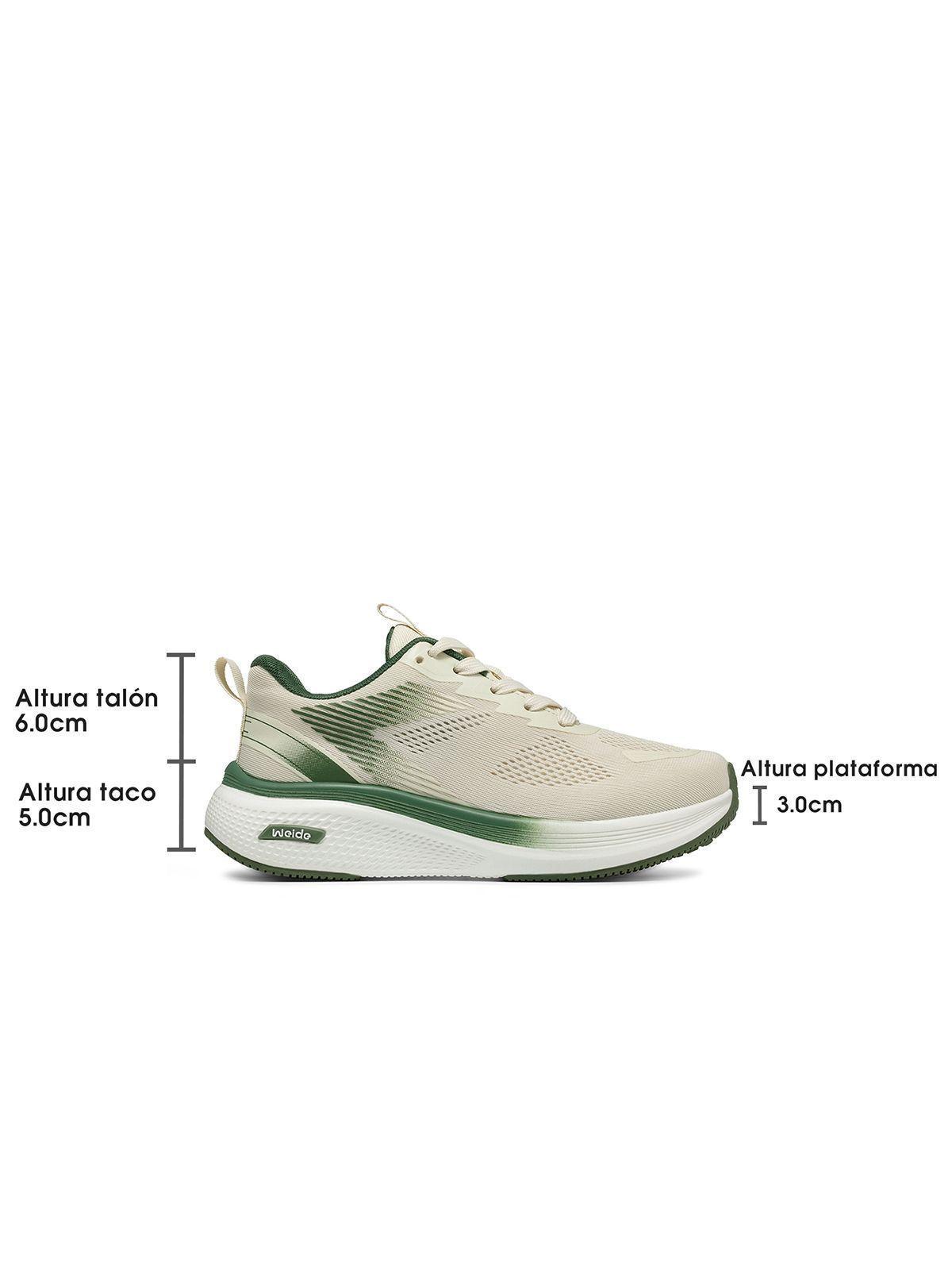 Zapatillas Urbanas Mujer Plataforma Malla PU Weide XJH70-7