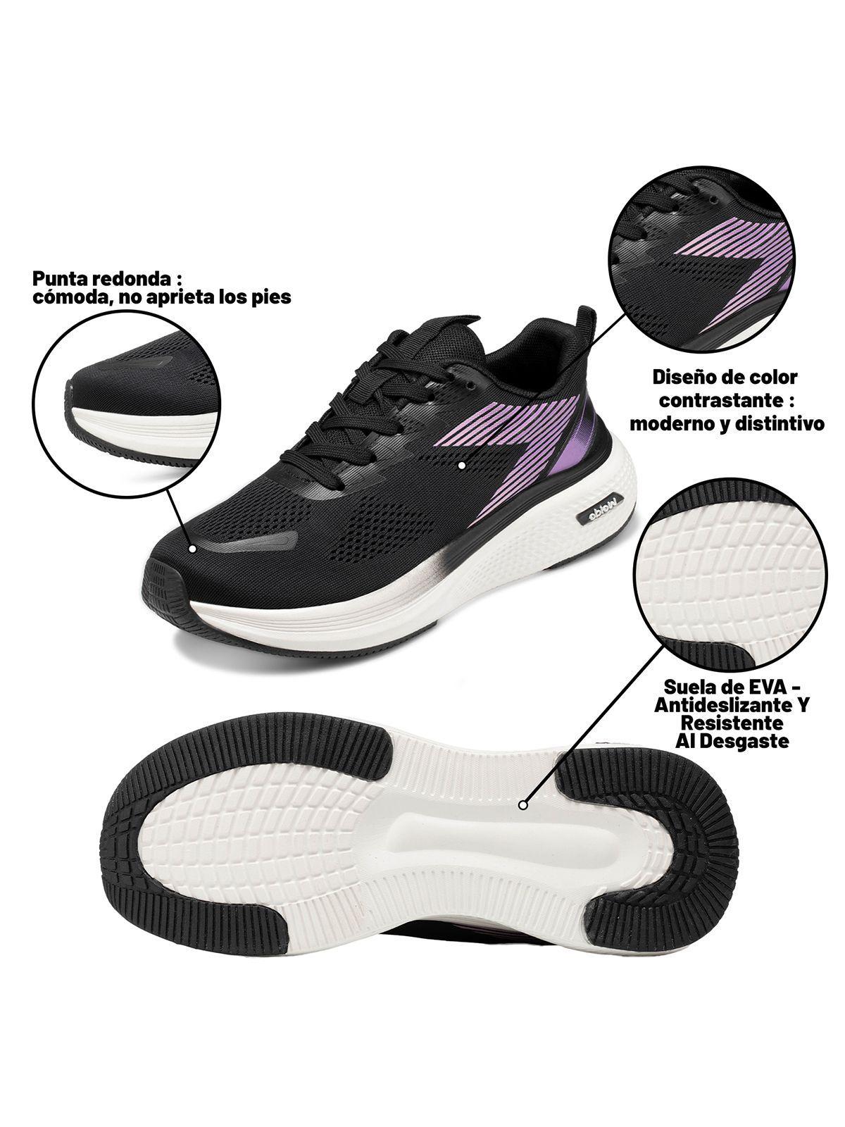 Zapatillas Urbanas Mujer Plataforma Malla PU Weide XJH70-5