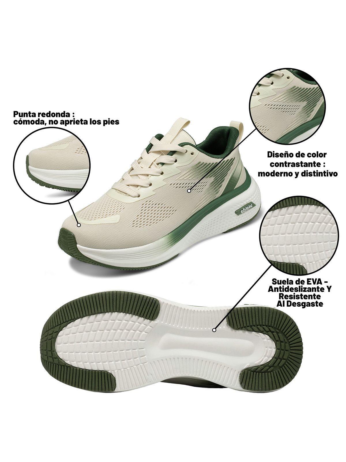 Zapatillas Urbanas Mujer Plataforma Malla PU Weide XJH70-8