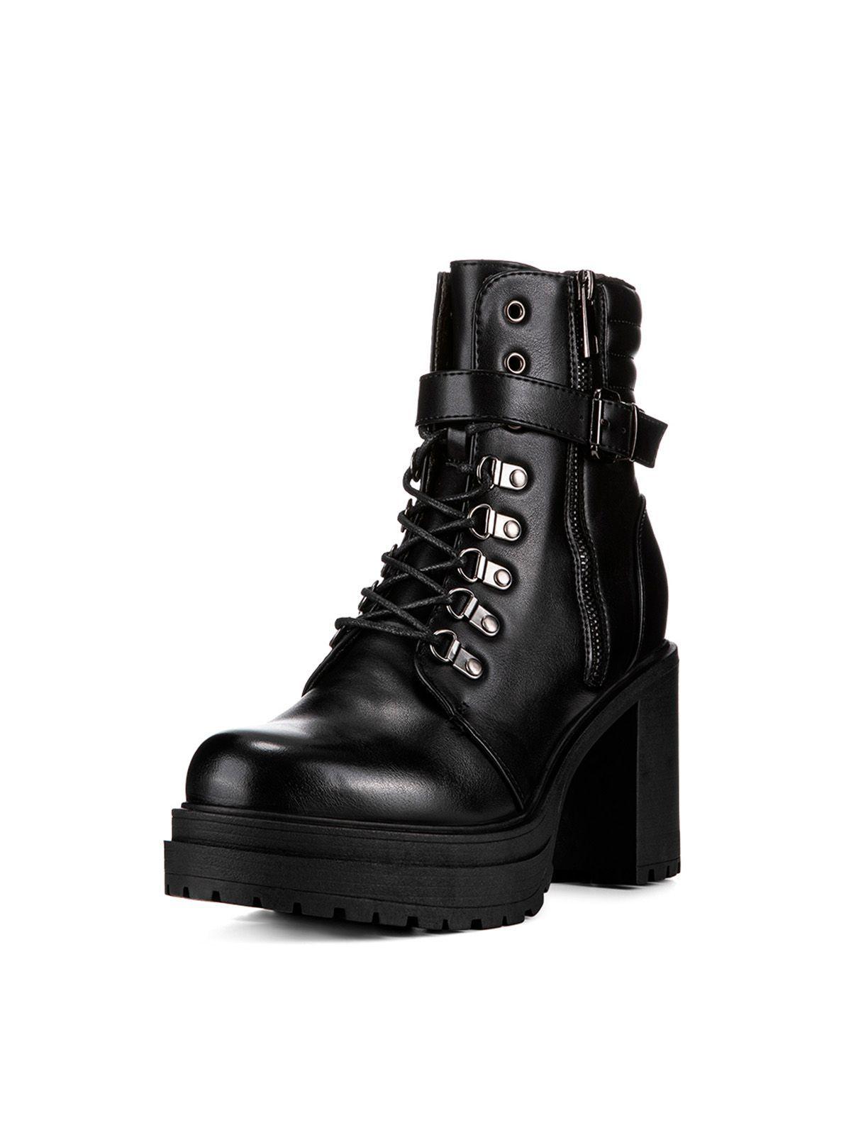 Botin Negro Casual Mujer Weide CZY577-0