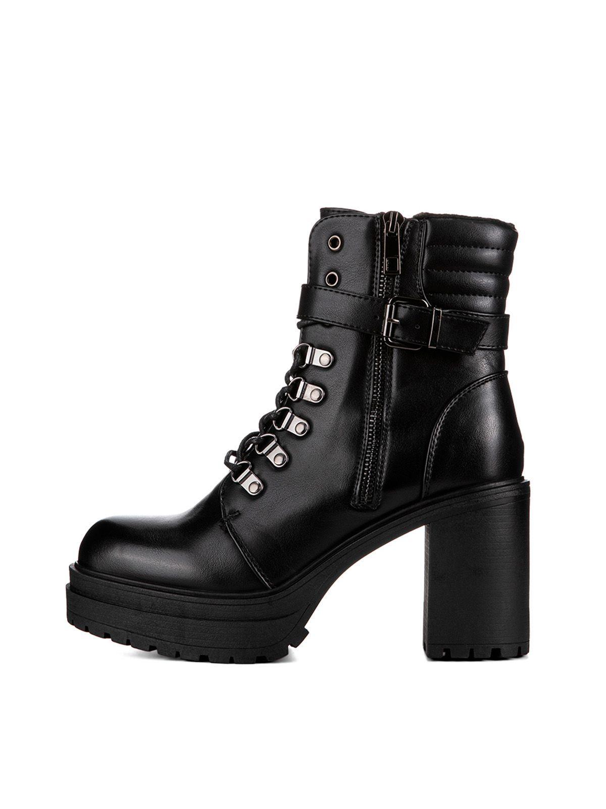 Botin Negro Casual Mujer Weide CZY577-2
