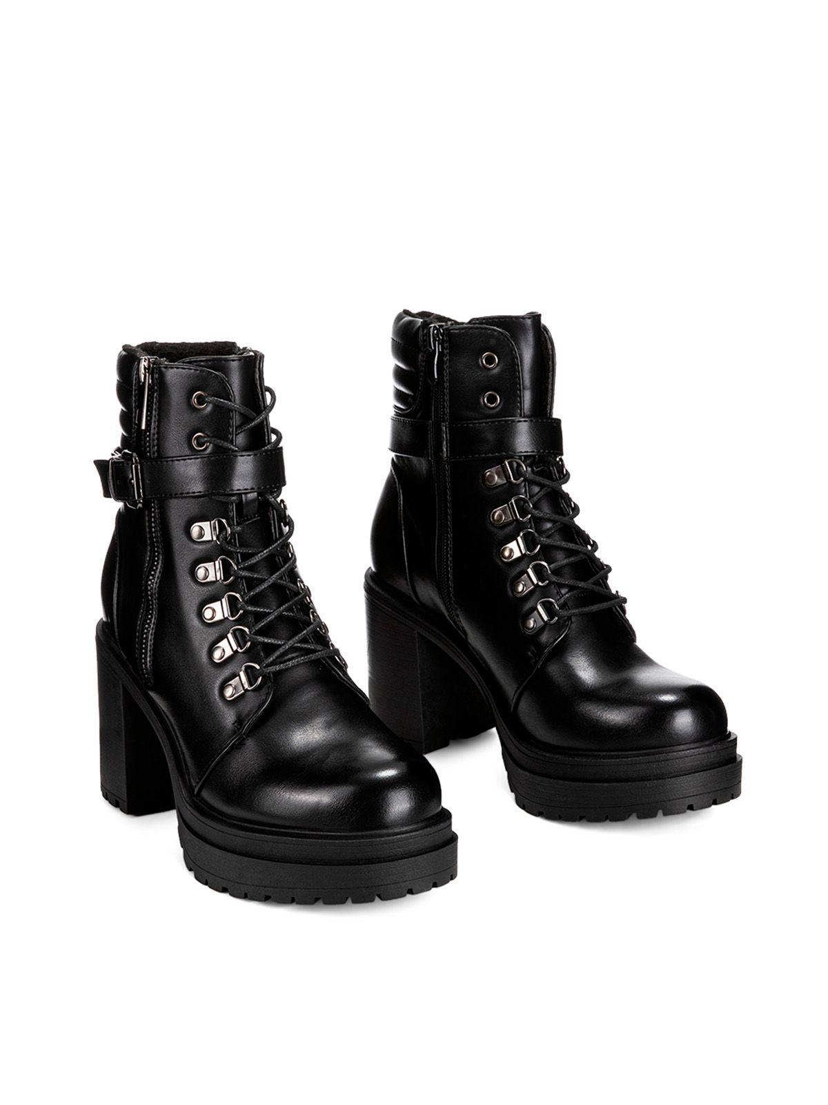 Botin Negro Casual Mujer Weide CZY577-4