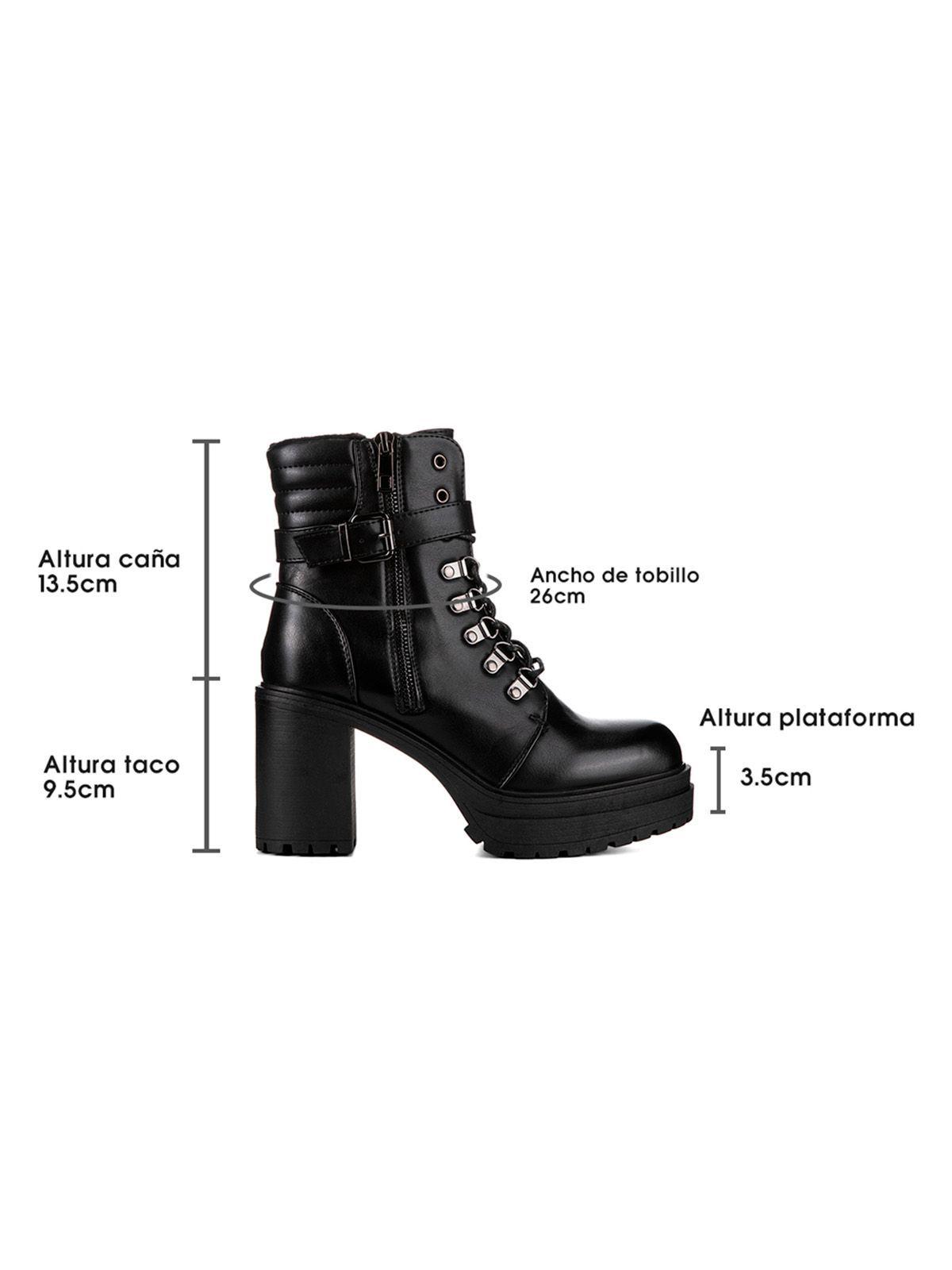 Botin Negro Casual Mujer Weide CZY577-5