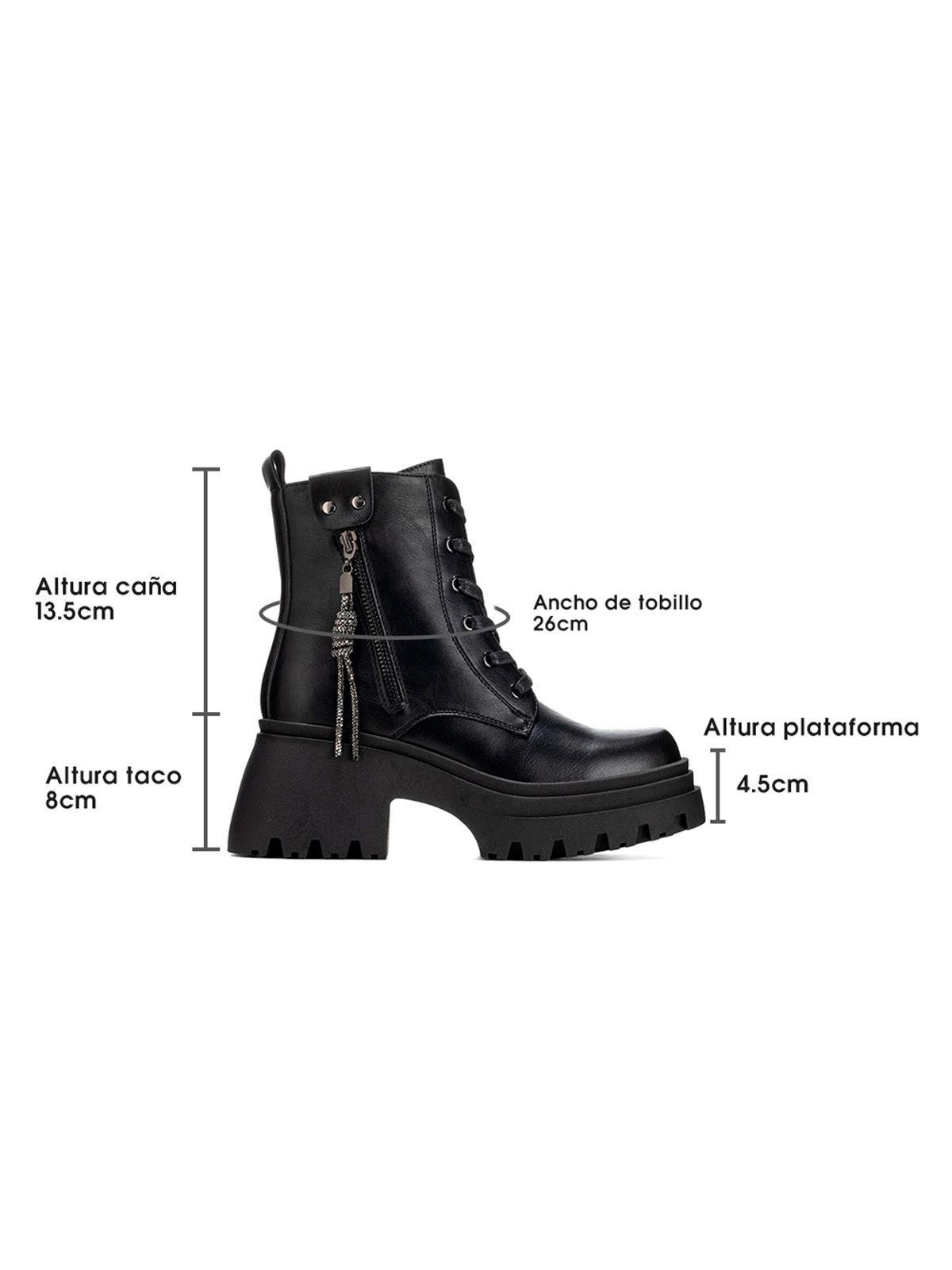 Botin Negro Casual Mujer Weide DH69-5