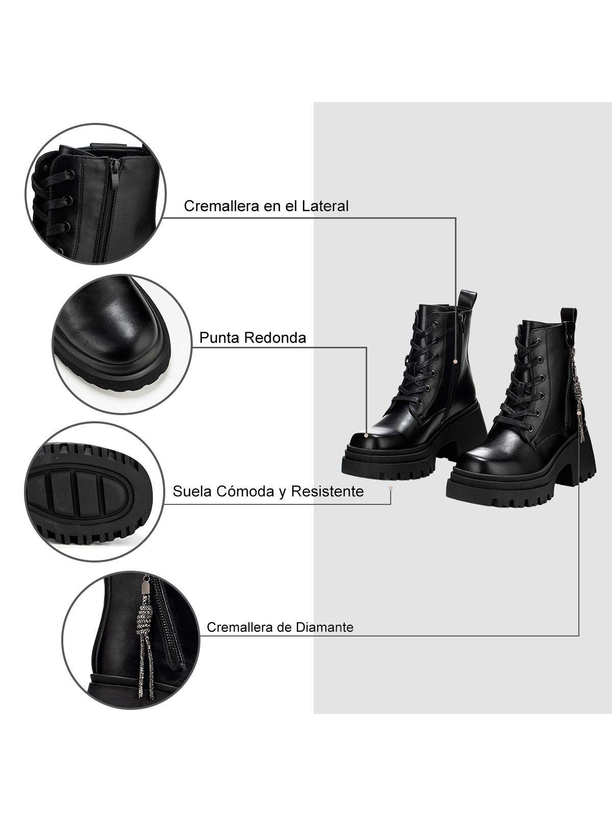 Botin Negro Casual Mujer Weide DH69-6